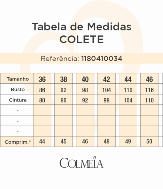 Outwear Colete Estampado Com Amarracao Frontal