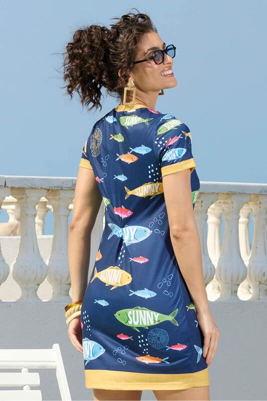 Vestido T-dress Manga Curta