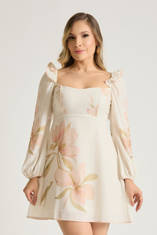 Carregar imagem 1 na visualização da galeria. Vestido Curto Com Babadinho