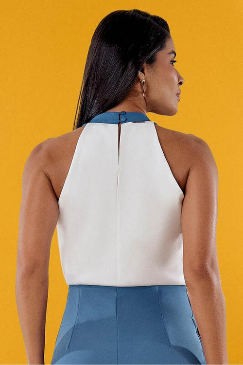Carregar imagem 1 na visualização da galeria. Blusa Cavada Com Gola Alta