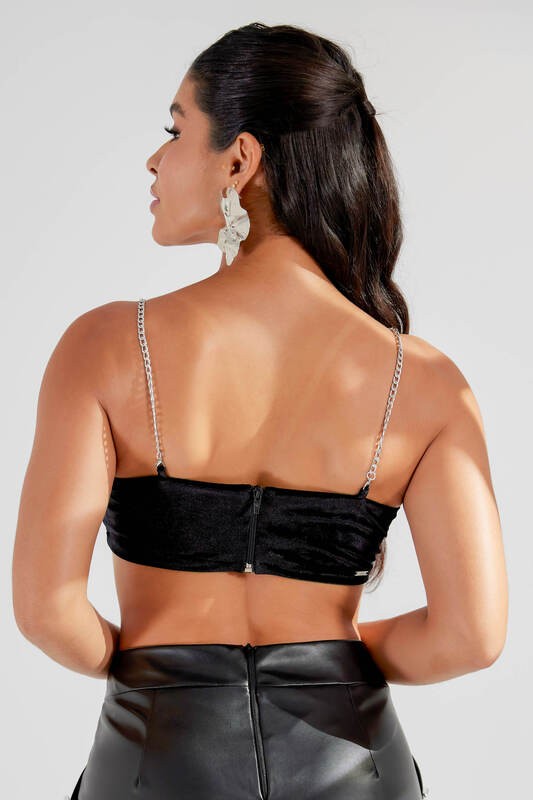 Blusa Brallet Com Alcas De Corrent