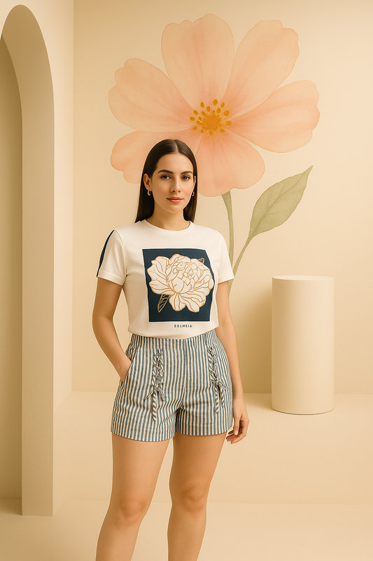 Short Com Detalhe Lace Up