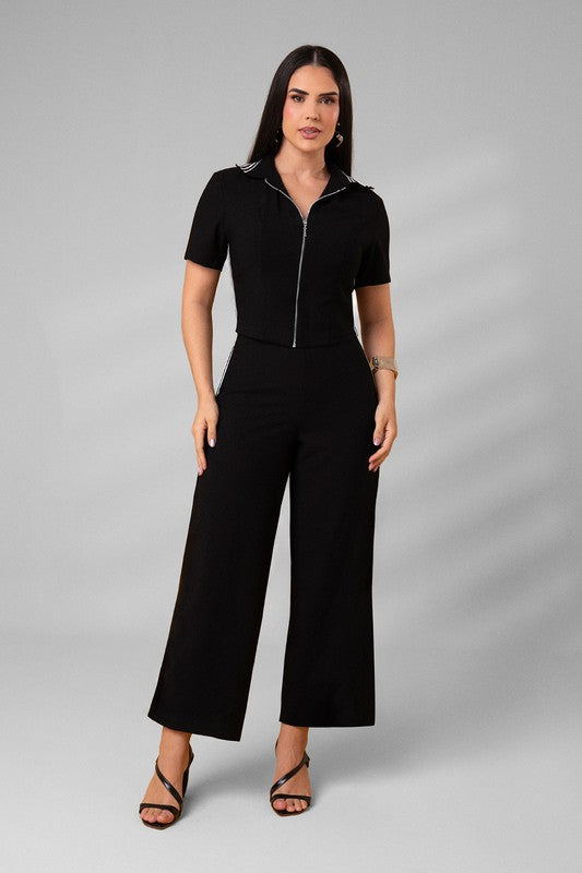 Conjunto Calca Com Blusa De Gola
