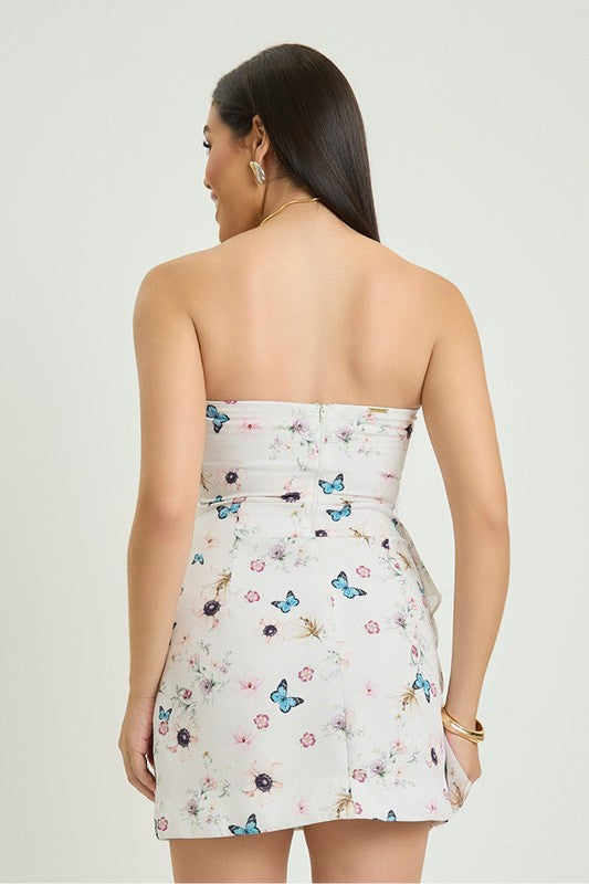 Vestido Plano Sem Alcas Com Jabour