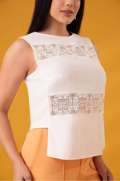 Carregar imagem 1 na visualização da galeria. Blusa Alongada Com Recortes