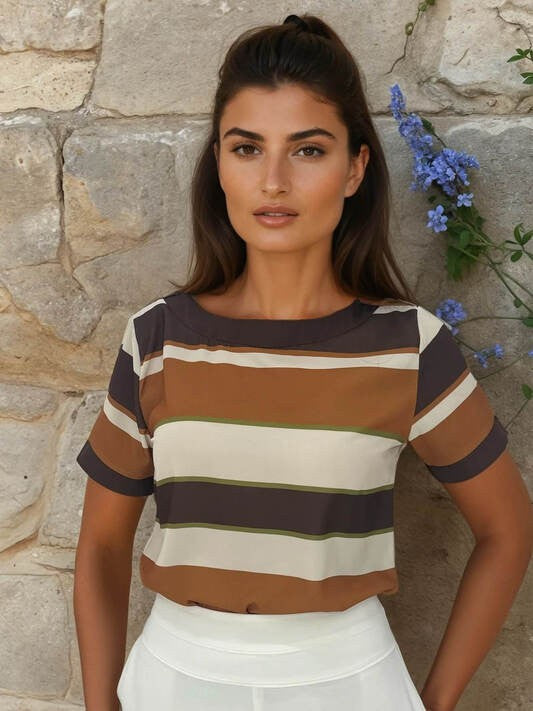 Blusa Baby Look Com Dobroes