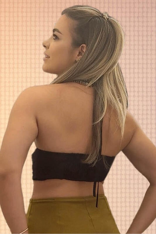 Blusa Top Com Detalhe Telado