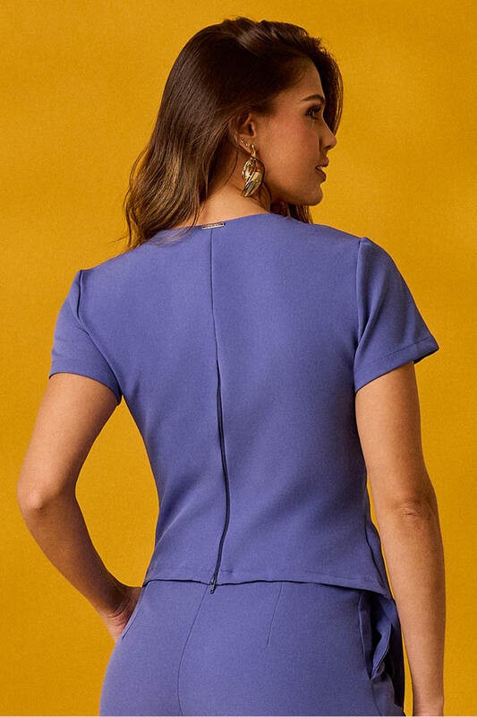 Blusa Transpassada  Assimetrica