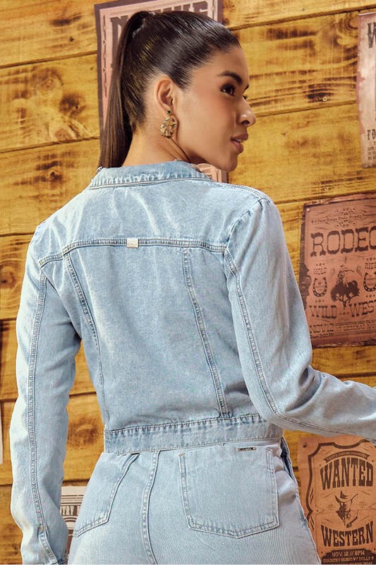 Outwear Jaqueta Cropped Com Chaton