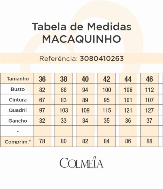 Macacao Curto Com Nervuras E Bicos