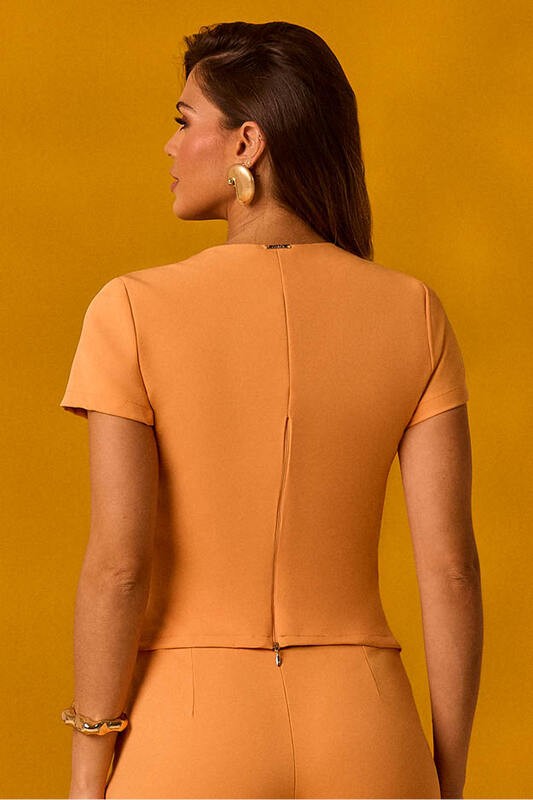 Blusa Transpassada  Assimetrica