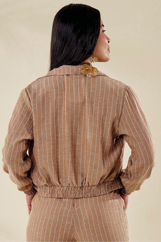 Outwear Bomber Com Elastico Na Barra