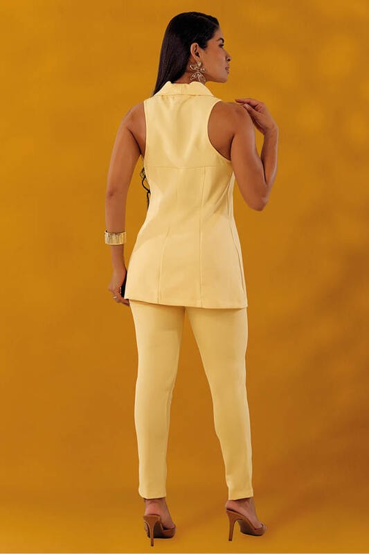 Conjunto Blusa Alongada E Calca