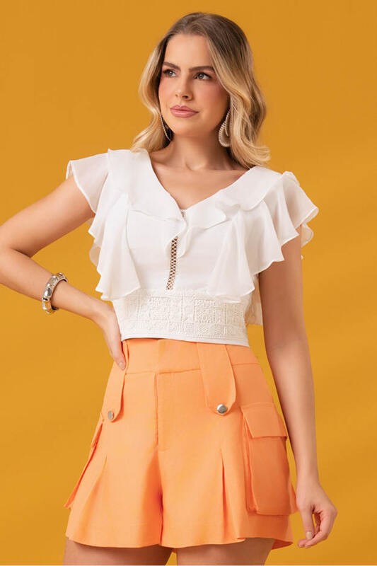 Short Com Bolso Lateral E Atacas