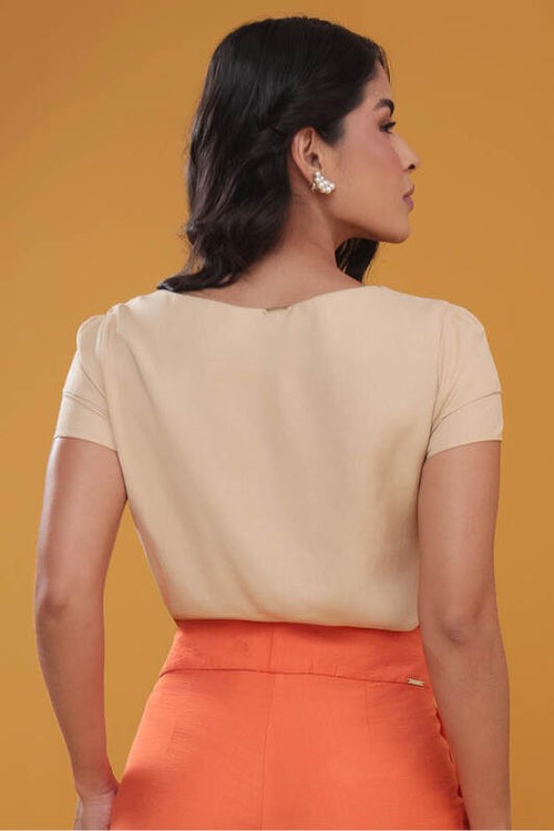 Carregar imagem 1 na visualização da galeria. Blusa  Com Mangas Sobrepostas