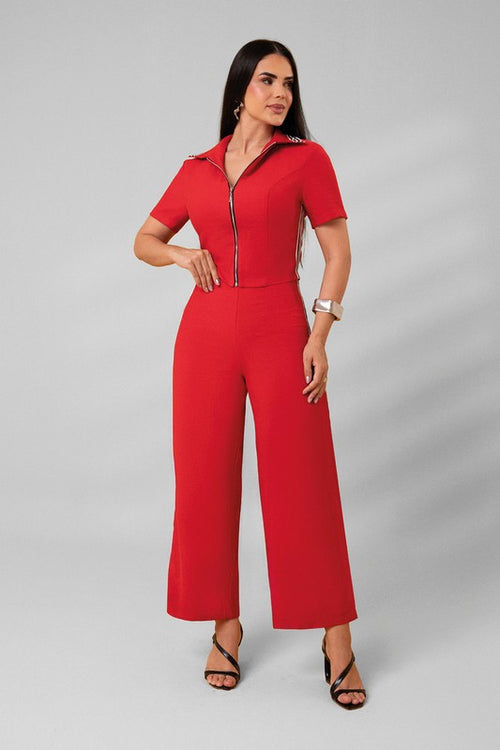 Carregar imagem 1 na visualização da galeria. Conjunto Calca Com Blusa De Gola