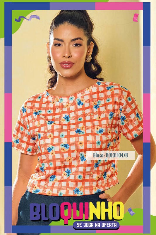 Blusa Baby Ampla  Quadrada