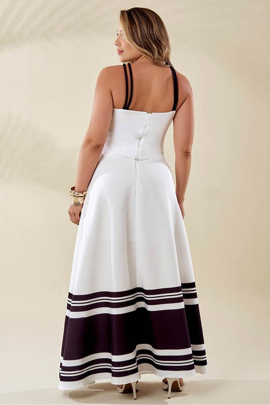 Conjunto De Cropped E Saia Longa