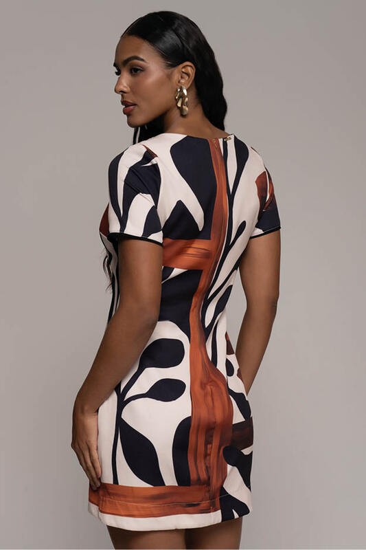 Vestido Tubo Curta Com Manga
