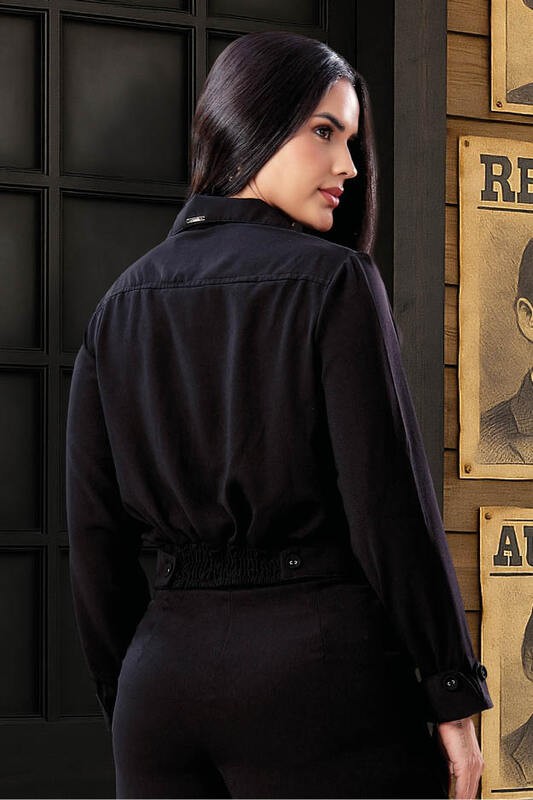 Outwear Bomber Manga Longa Com Punhos