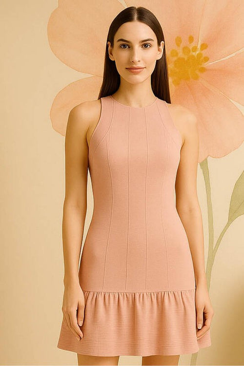 Carregar imagem 1 na visualização da galeria. Vestido Curto Com Pesponto