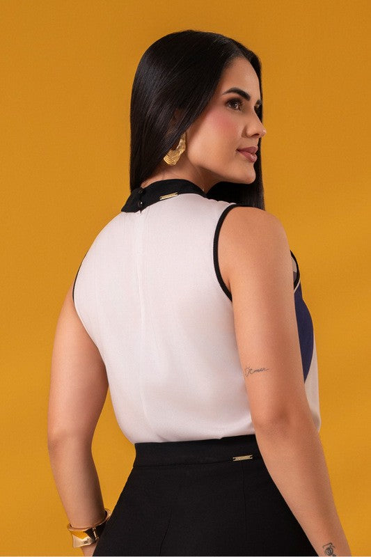 Blusa Regata Com Gola Alta