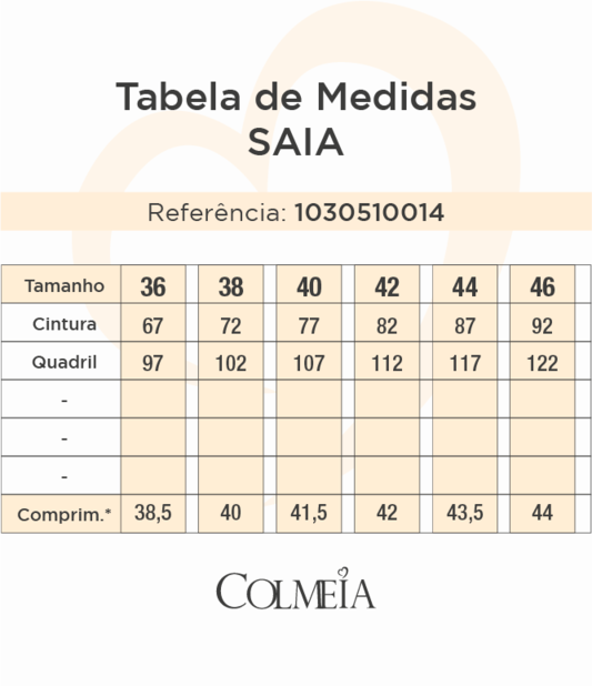 Saia Com Recortes