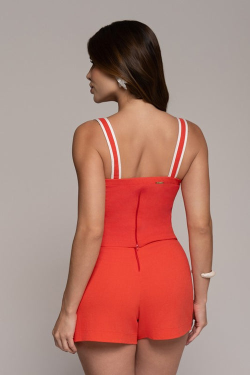 Carregar imagem 1 na visualização da galeria. Conjunto De Short Saia E Blusa Com Vivos