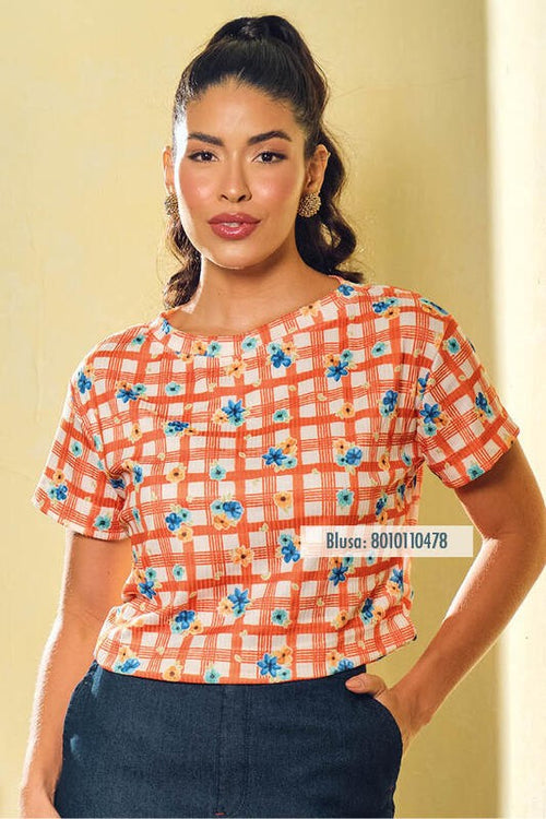Carregar imagem 1 na visualização da galeria. Blusa Baby Ampla  Quadrada