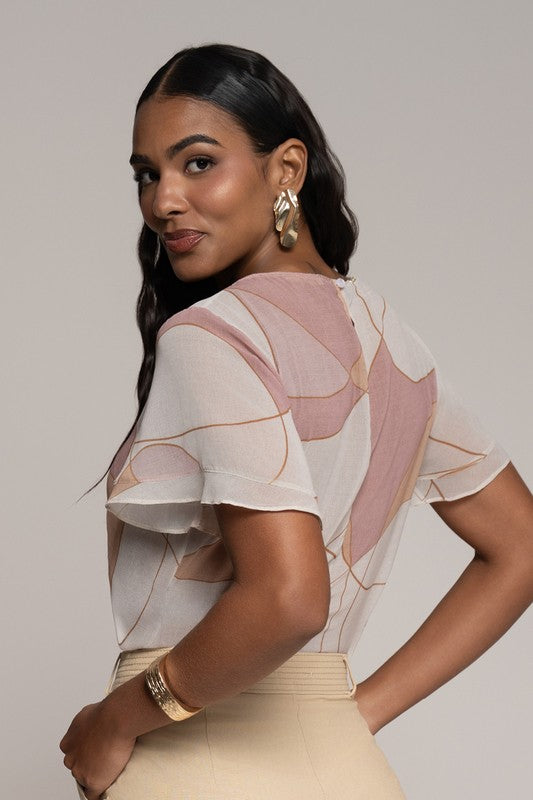 Blusa  Com Manga Diferenciada