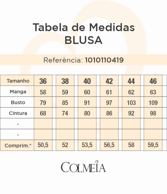 Blusa Manga Longa Frente Dupla
