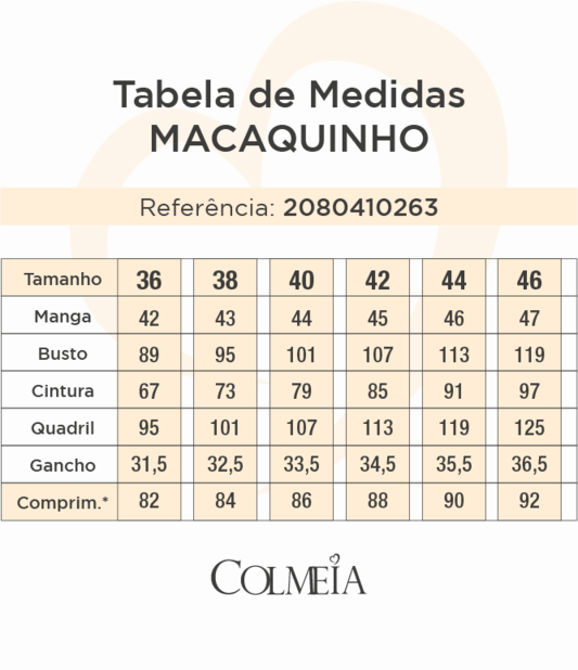 Macacao Com Manga E Pesponto