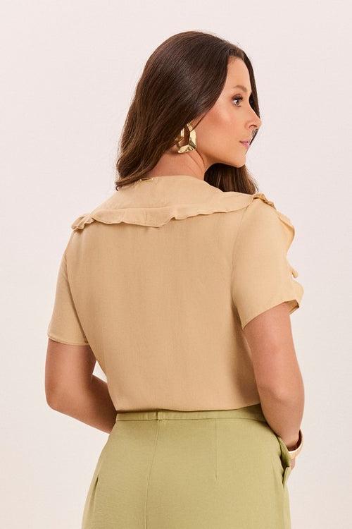 Carregar imagem 1 na visualização da galeria. Blusa Baby Com Babados Jabour