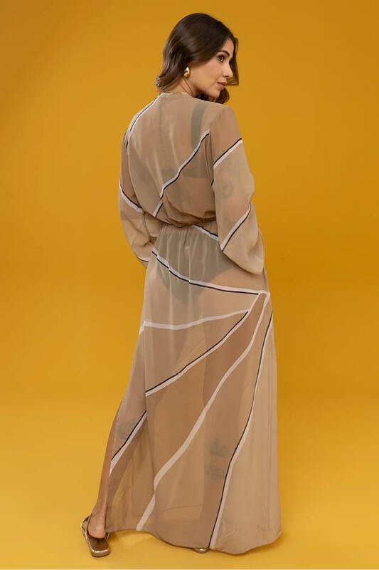 Vestido Saida De Praia  Longo